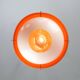 Space Age Italian Orange Plexiglass Pendant Lamp, 1970s