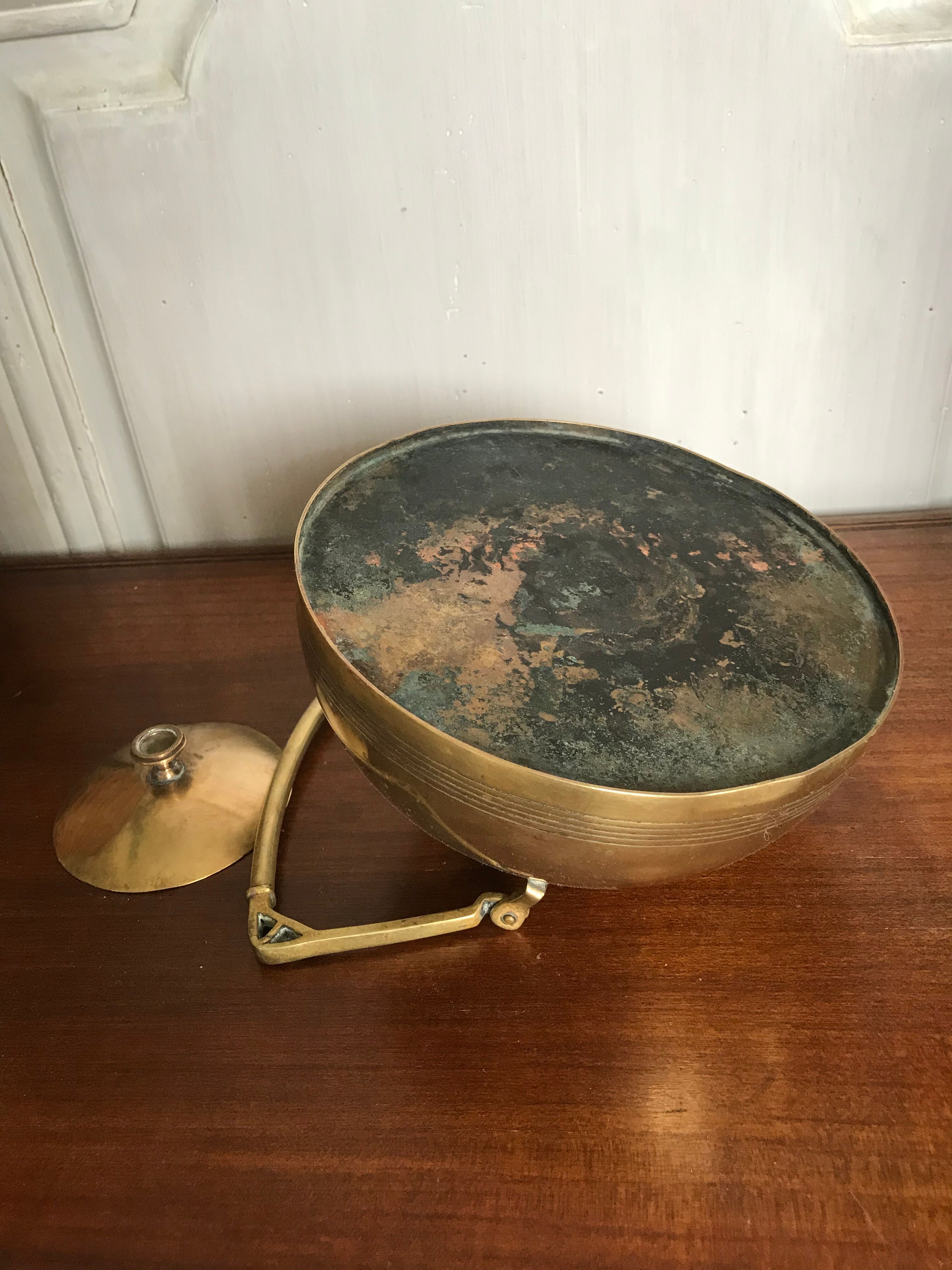 Art Deco brass kettle
