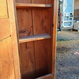 3 door, 1 drawer wardrobe, 19th century walnut