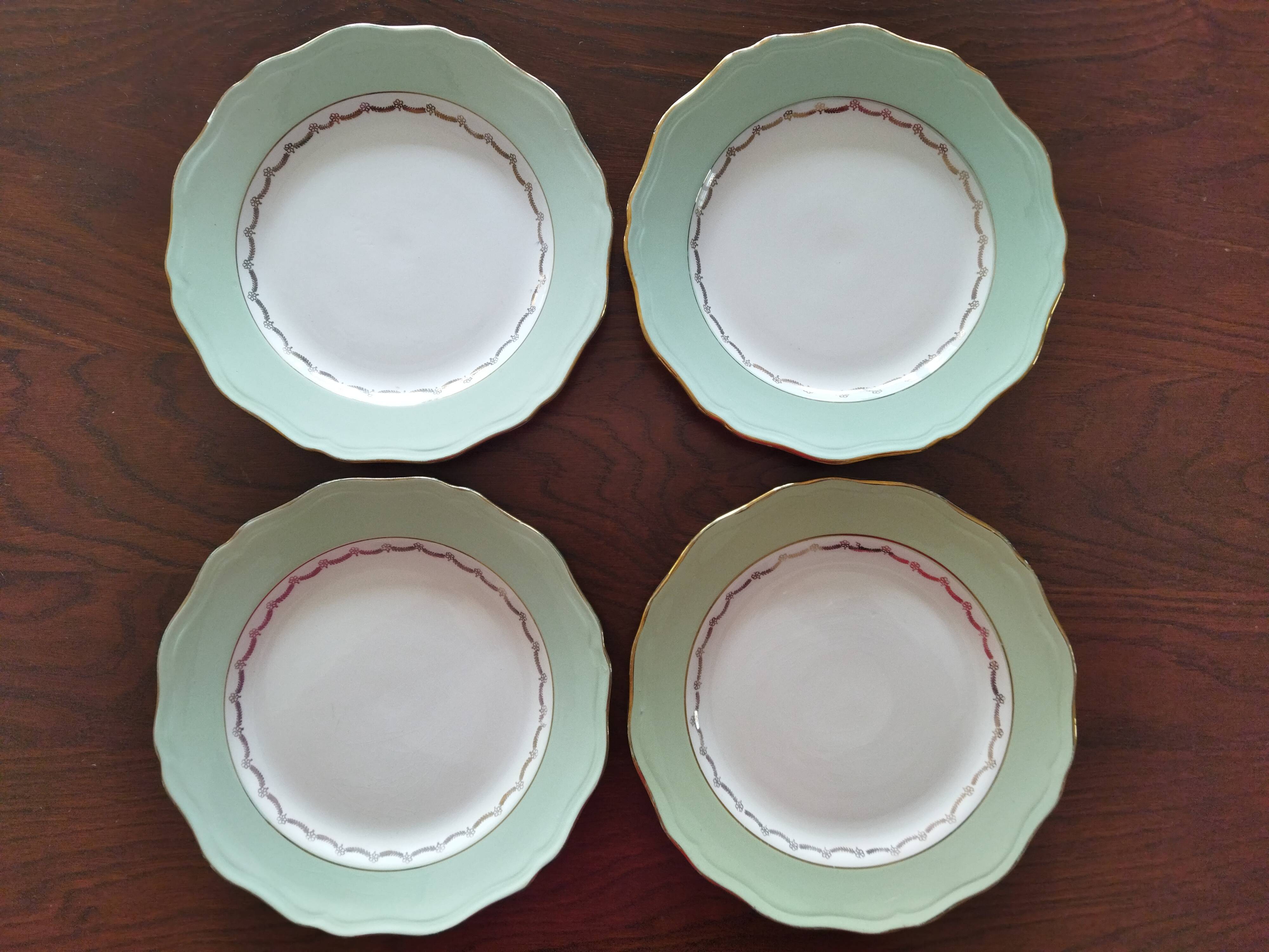 9 flat plates L'Amandinoise "Cafés Nico"