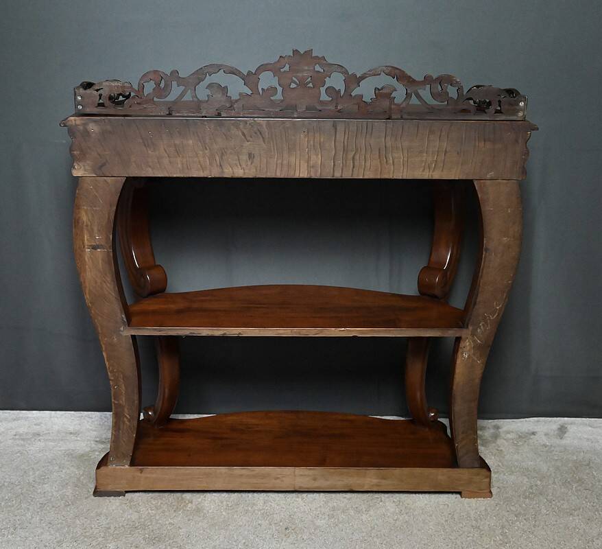 Mahogany console, Napoléon III period – 2nd half of the 19th century