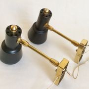 Pair of aluminor wall light France 50s/60s