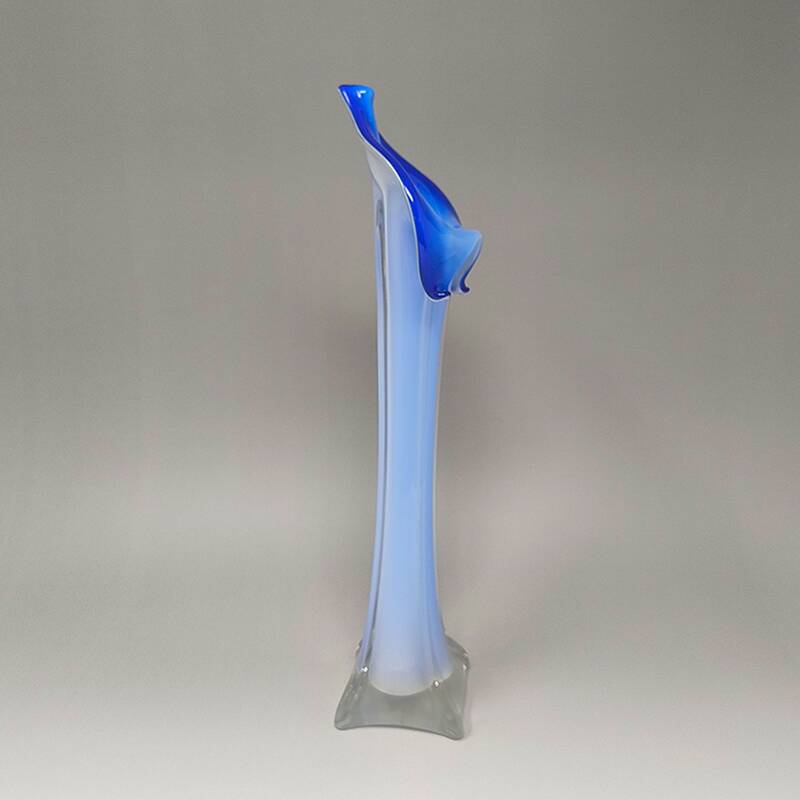 1960s Astonishing Jack in the Pulpit "Calla Lily" vase in Murano Glass