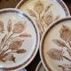 Ceramic plates thistles 70's