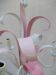 Chandelier metal flowers leaves shabby chic
