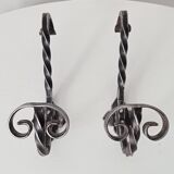 Pair of hooks wall coat rack 50/60s