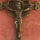 Bronze crucifix on frame
