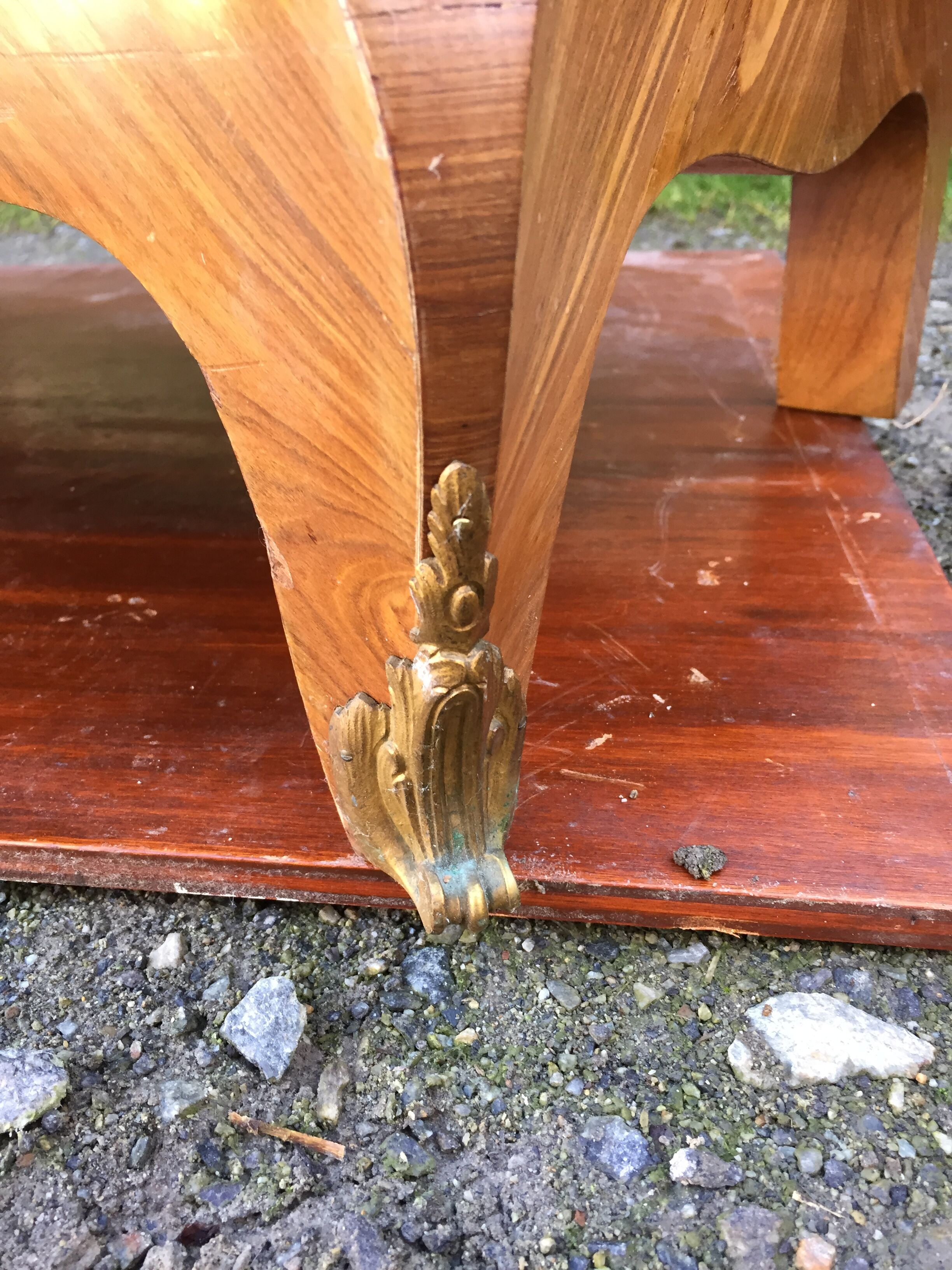 Louis XV marquetry library display case with 2 doors stamped Maurice Rinck