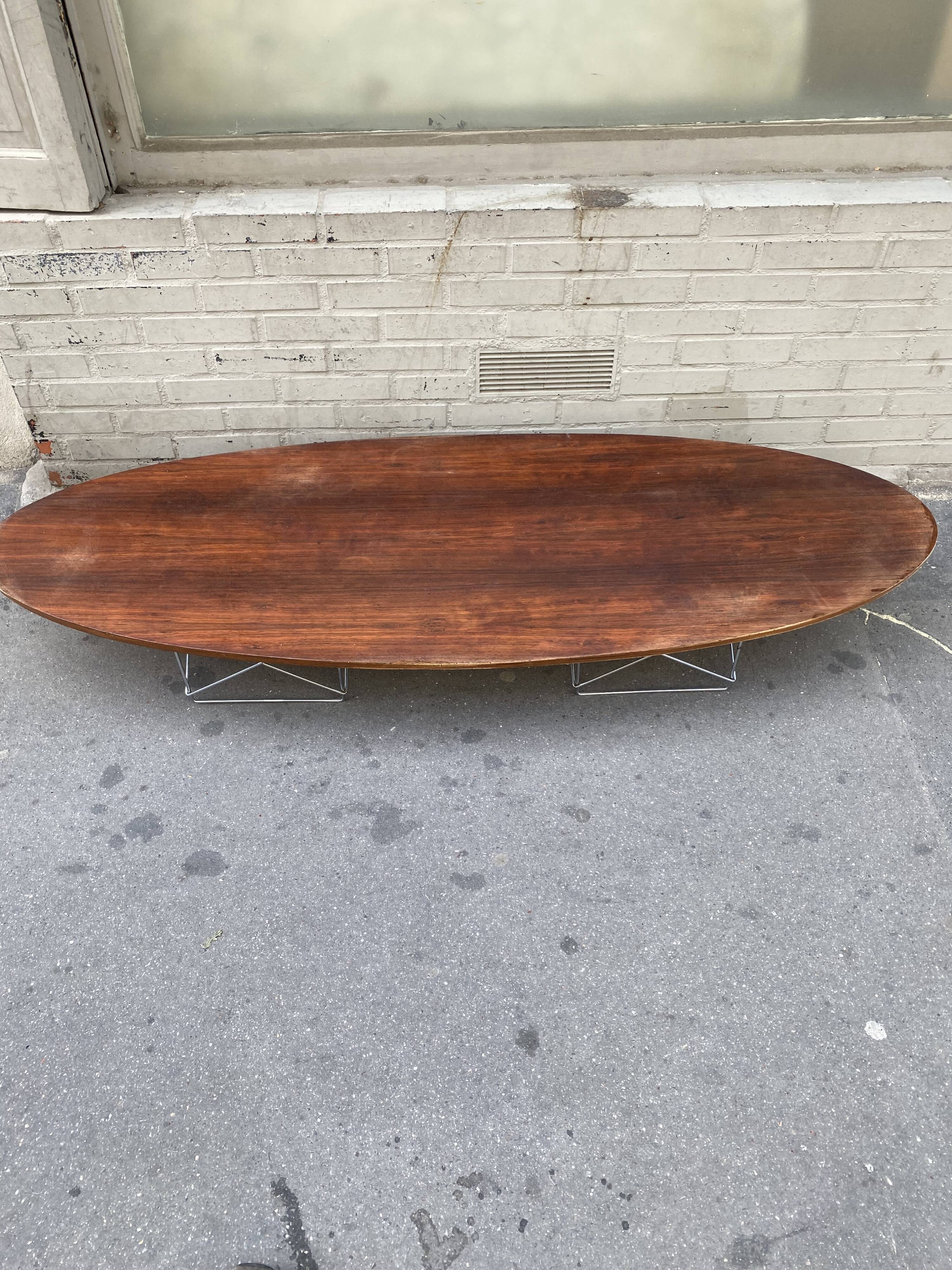 Coffee table Charles and Ray Eames Rosewood Herman Miller Interform 1960