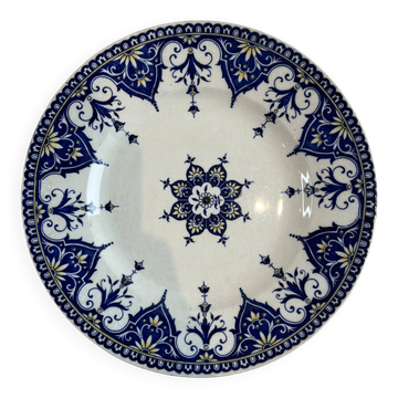 Flat plate ironstone Sarreguemines Cluny