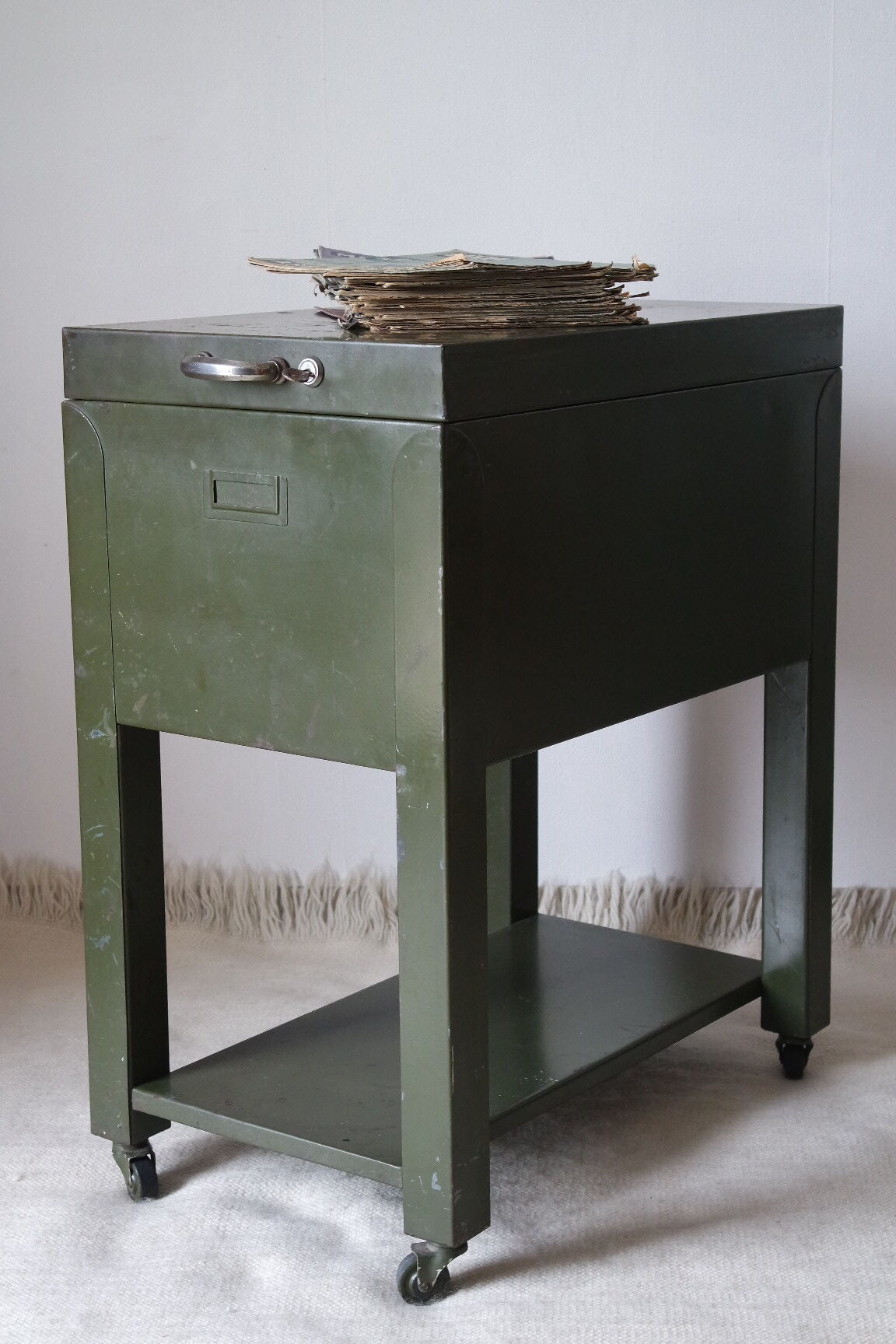 Vintage industrial roulette box