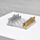 Modernist French Acrylic Glass Chess Set, 1970s, Set of 17