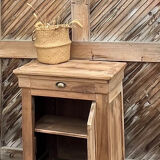 Antique solid wood confiturier with 1 drawer.