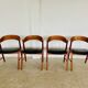 Danish vintage Kai Kristiansen model 32 chairs for Schou Andersens Møbelabrik