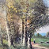 Paysage fin XIXE début XXÈME siècle