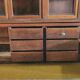 Large, generously sized solid oak display case