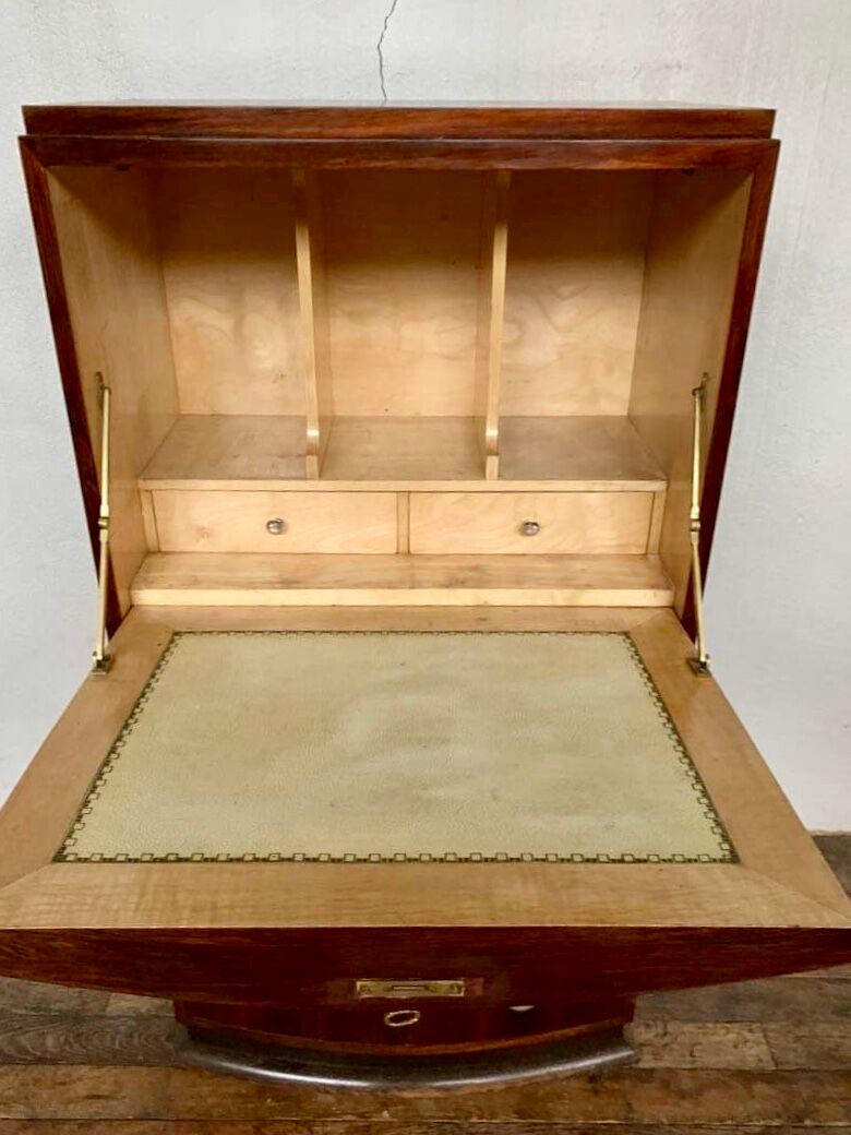 Bureau secrétaire art déco en palissandre
