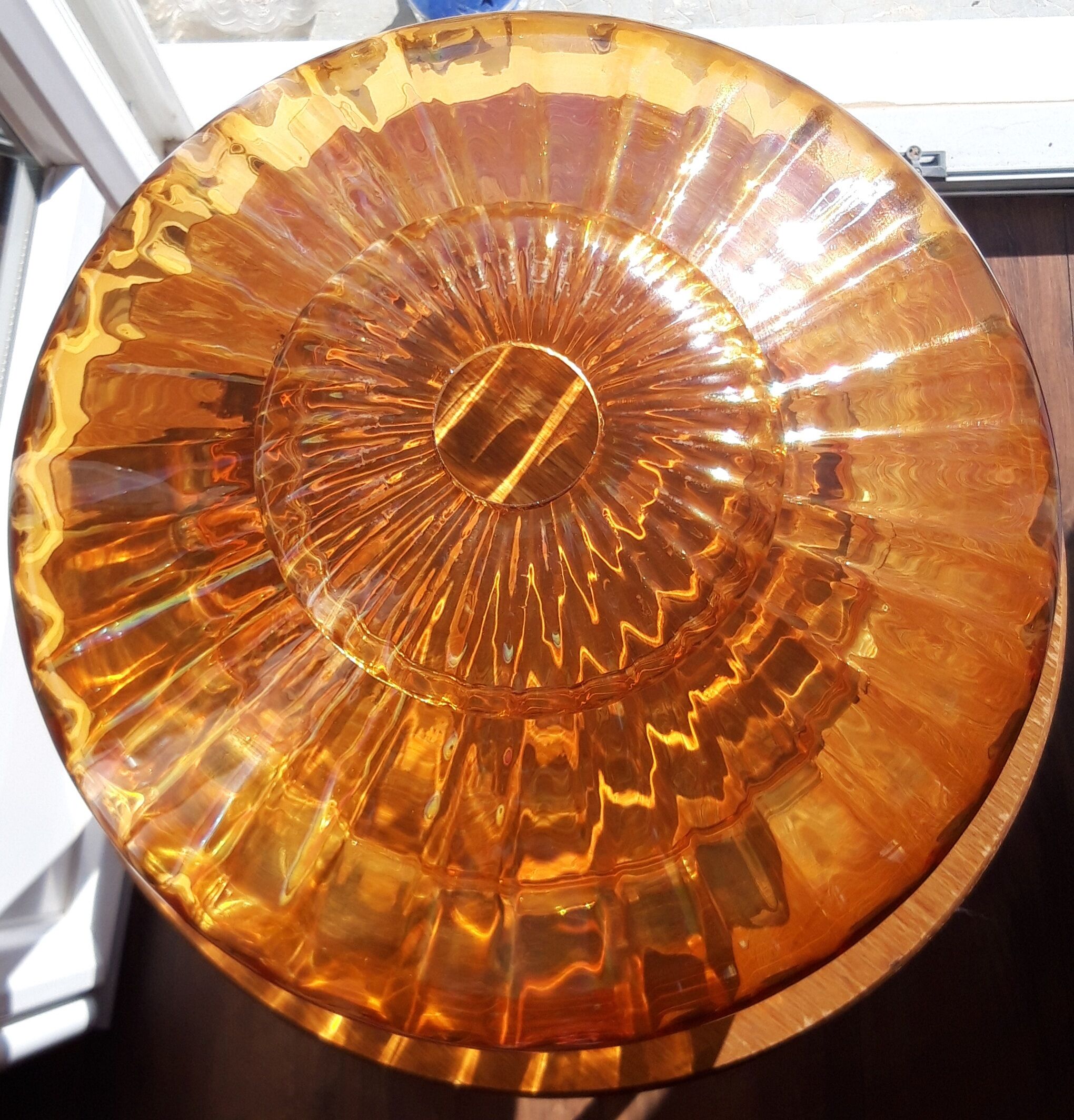 Vintage glass lampshade