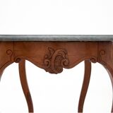 Side table with marble stone top