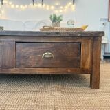 Solid wood coffee table