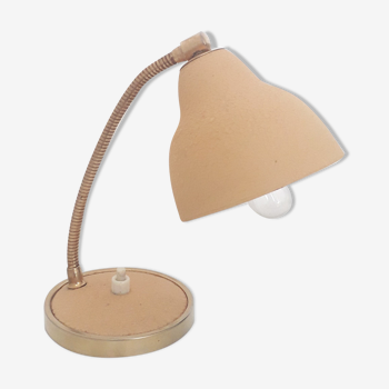 Desk lamp / adjustable e-reader - Beige and gold metal - 1950