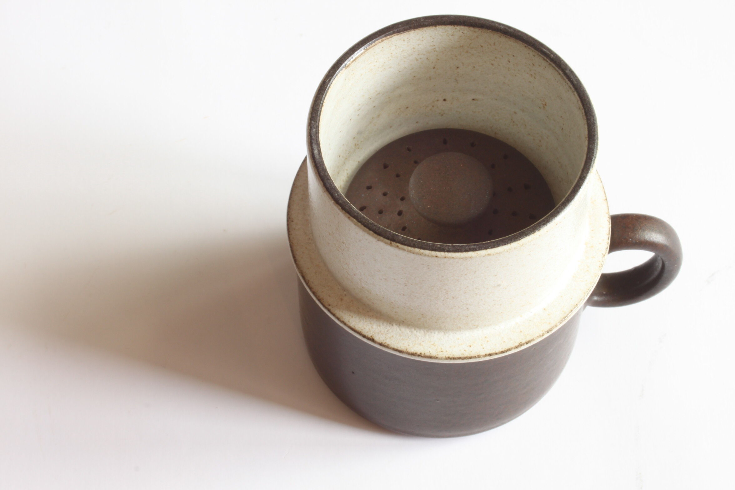 Ceramic filter coffee cups by Zaalberg Holland, 1960s.