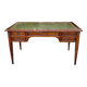 Elegant Louis XVI style mahogany flat desk from the 20th century
