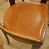 6 chairs design Bruno Rey, published by Dietiker and manufactured by the workshop "Stuhl aus Stein am Rhein