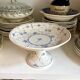 Sarreguemines compotier in white and blue earthenware, "Copenhagen" service - early 20th century