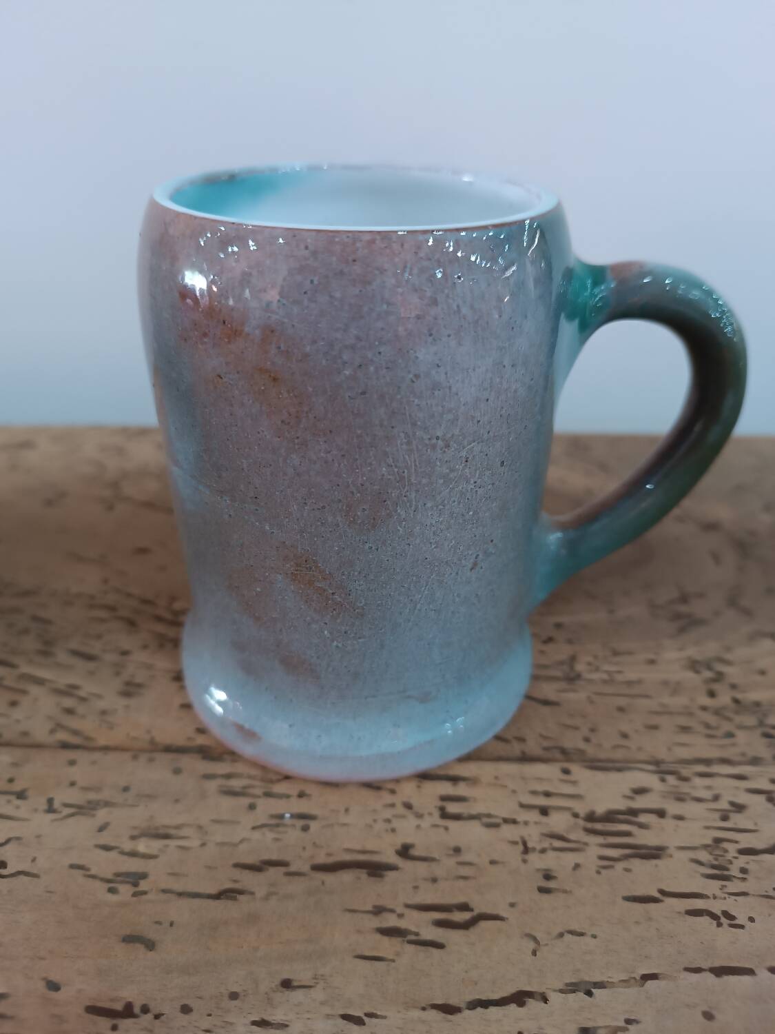 Blue ceramic mug