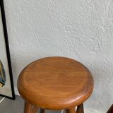 Pair of vintage wooden stools