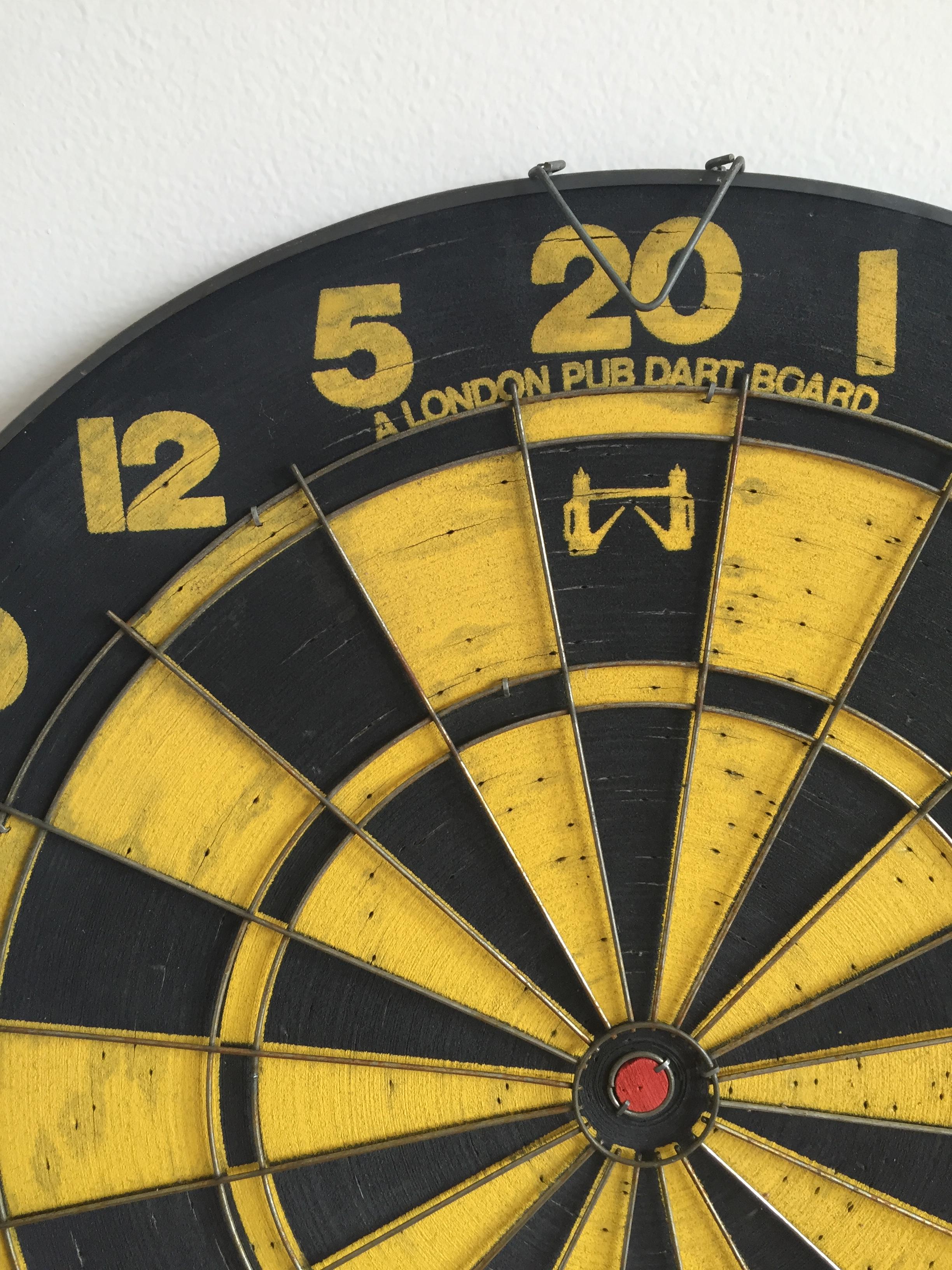 Cible jeu de fléchettes vintage années 70 Selency