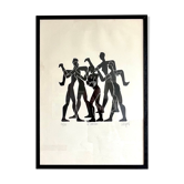 Le solitaire, lithograph signed by Hansjorg Gisiger