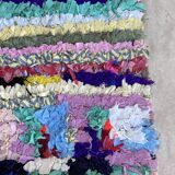 Colorful Boucherouite Moroccan rug - 100 x 183 cm