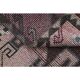 Vintage Turkish Oushak Handmade Wool Pink Brown Runner Rug 87x320