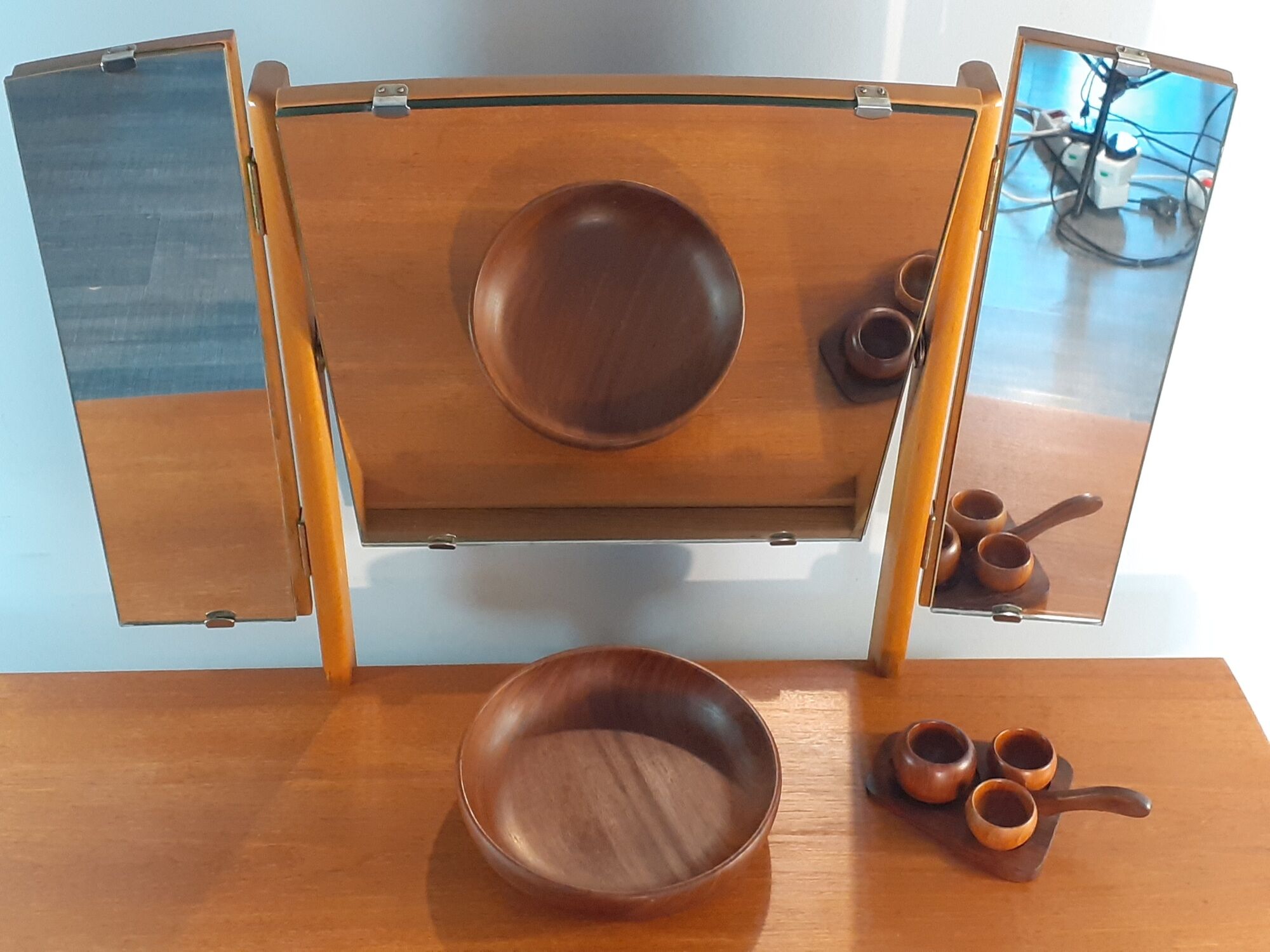 Coiffeuse Norvégienne en Teck convertible Commode, par Steen & Strøm's, Vintage Scandinave 1960s