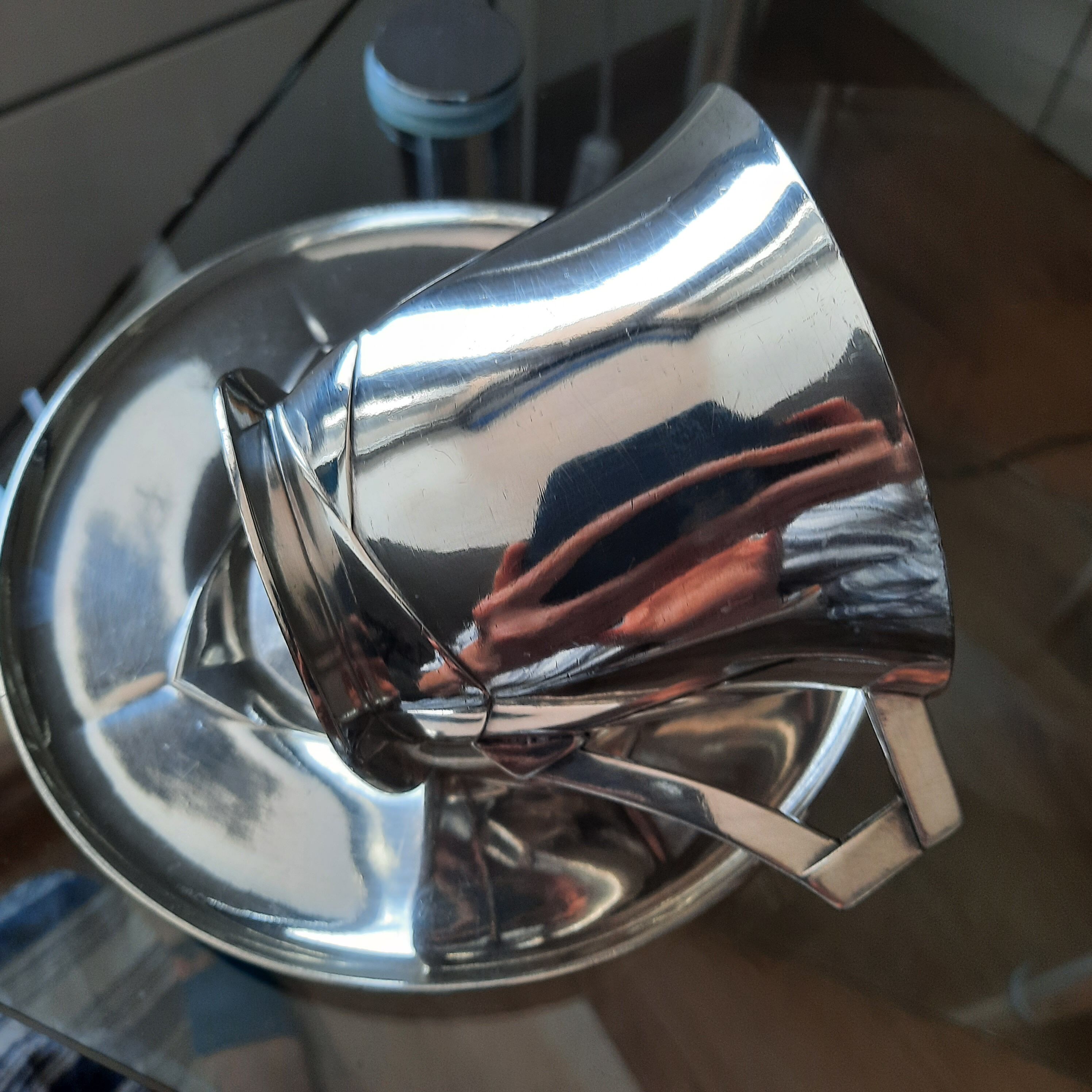 Sue et Mare chocolate cup and saucer for Gallia Christofle