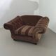Large weighty love seat with the original matching cushions. Marked "Handmade in Holland"