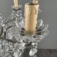 Lustre à pampilles en cristal et bronze, XXe siècle