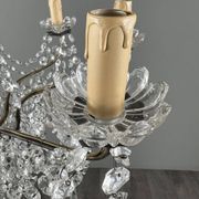 Crystal and bronze chandelier, 20th century