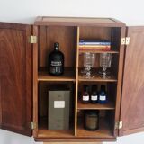 1950s handcrafted cabinet - Solid mahogany wood - Unique piece
