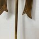 Solid brass bow and ribbon wall candle holder