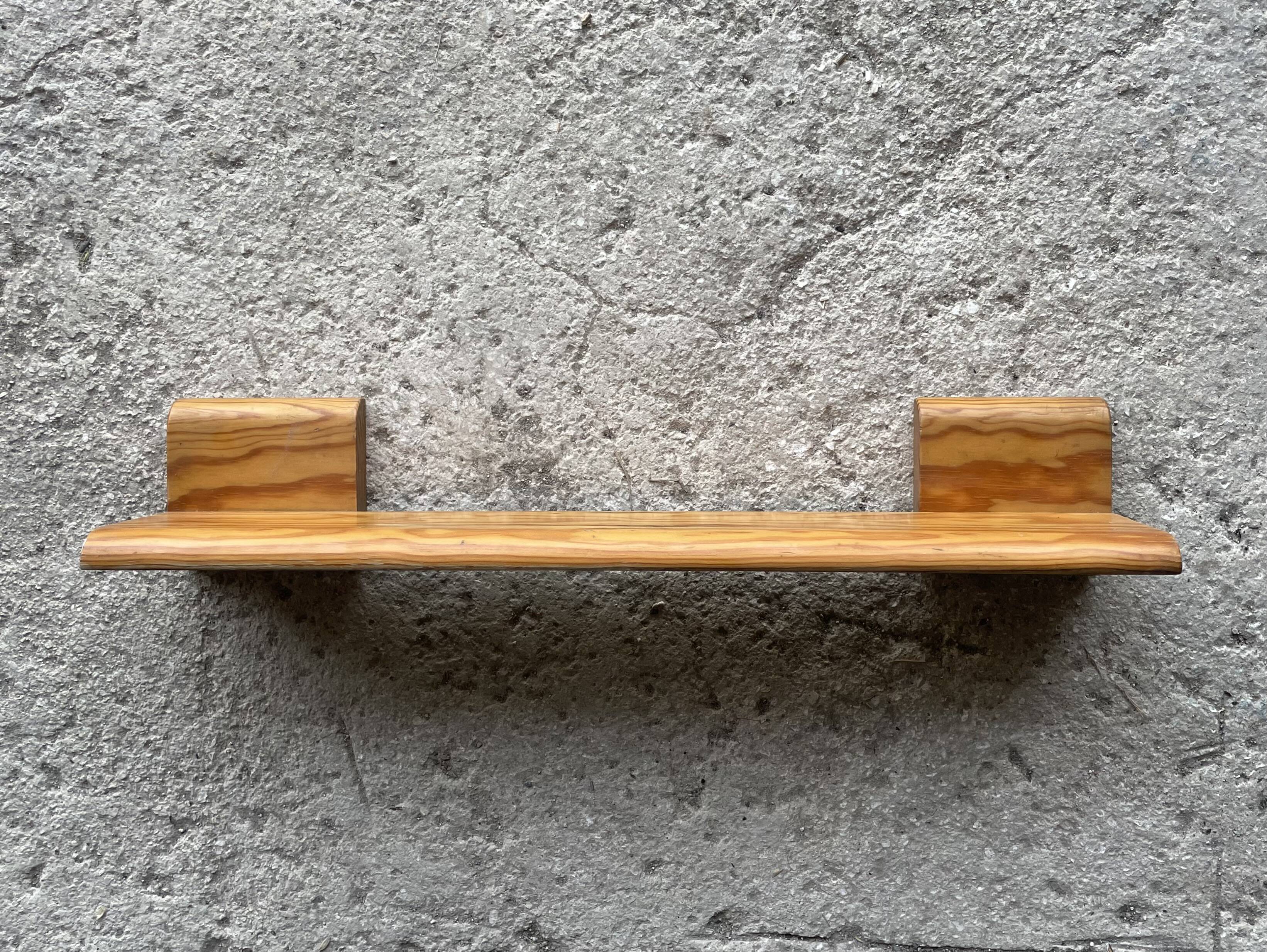 Vintage pine wall shelf