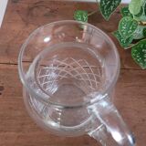 Chiseled/cut crystal pitcher
