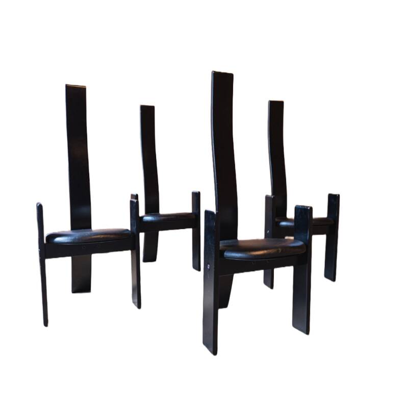 "Golem" chairs by Vico Magistretti, Italy 1970s