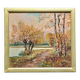 Tableau impressionniste, Huile sur bois début XXème, paysage romantique