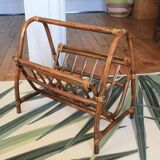 Rattan/bamboo magazine rack