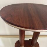 Art Deco wooden pedestal table