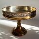 Silver Bronze Metal Fruit Bowl