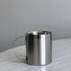 Set of 4 shiny stainless steel mugs